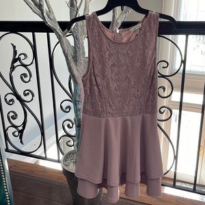 Speechless dress. Purple. Size small